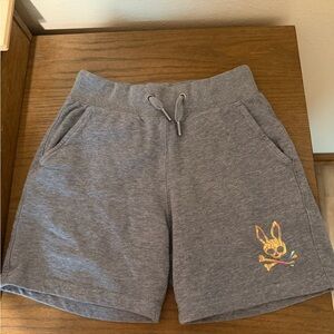 Psycho Bunny Grey Terry Shorts Boys Size 7/8